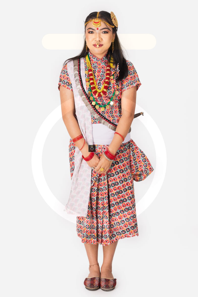 Kirati Rai Kirat Rai woman photo in complete cultural attire - Photos Nepal