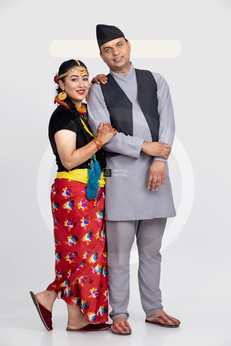 Nepali Culture in Love: A Couple in Traditional Attire - Photos Nepal Nepali Culture in Love: A Couple in Traditional Attire - Photos Nepal