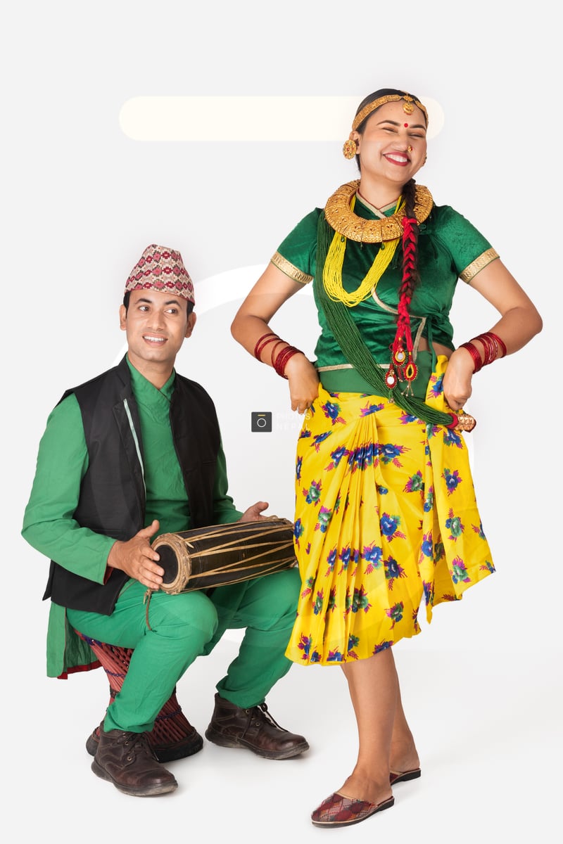 Nepali Man Playing Madal As Woman Dances With Joy Photos Nepal nepali-man-playing-madal-as-woman-dances-with-joy-photos-nepal