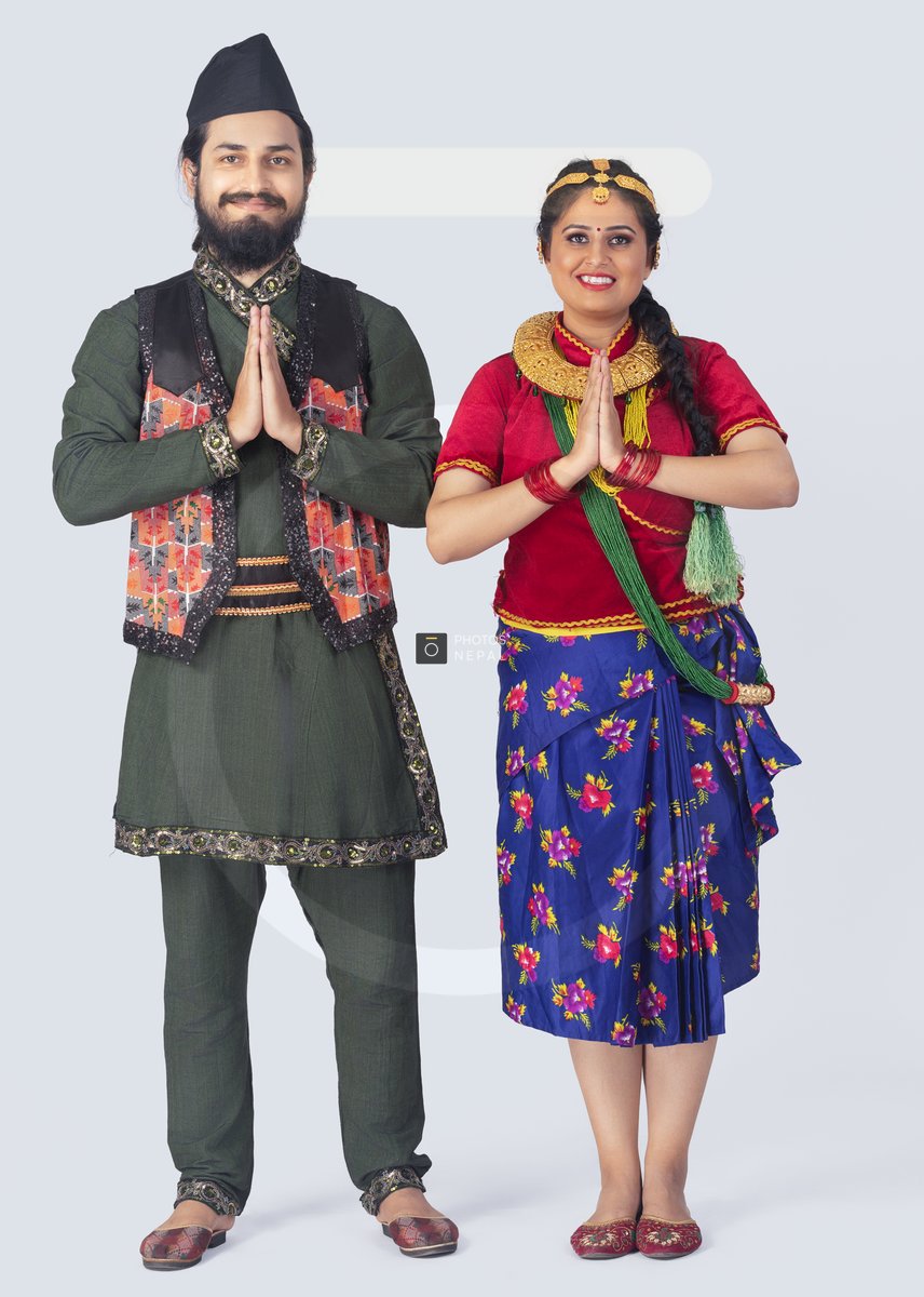 Traditionally Dressed Nepali Couple Doing Namaste Photos Nepal traditionally-dressed-nepali-couple-doing-namaste-photos-nepal