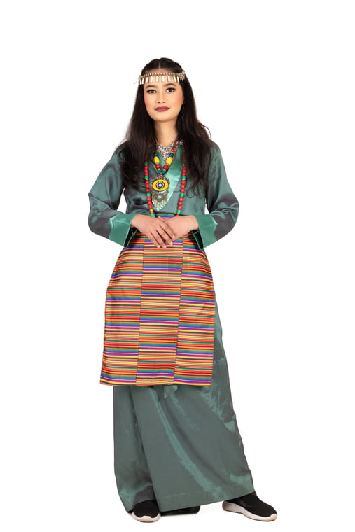 sherpa dress design Traditional Tibetan Wedding Dress for Sherpa Couple