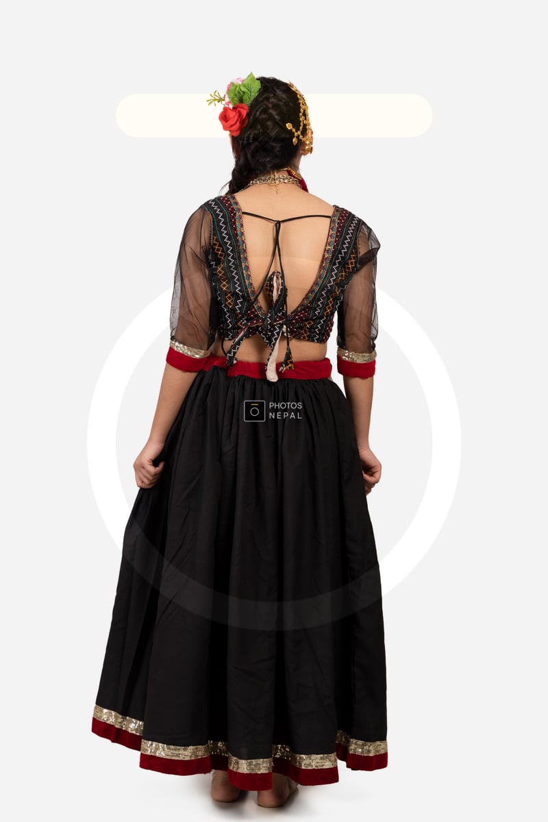 modern newari dress Newari Heritage Dress Set for Women